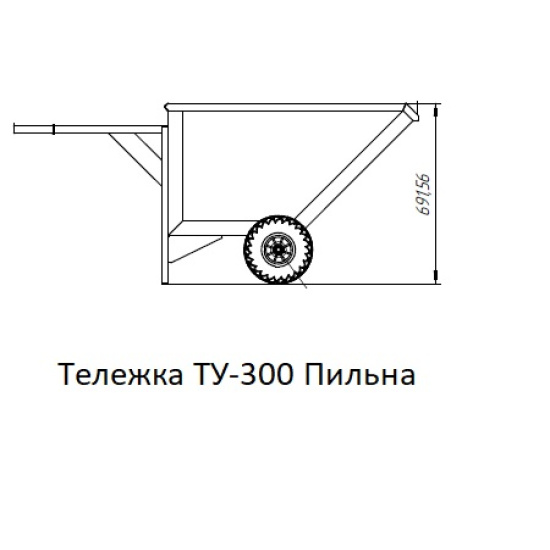 Большое фото товара - Тележка кормовая Ту 300 - заводская, 000000308. Вариант №1